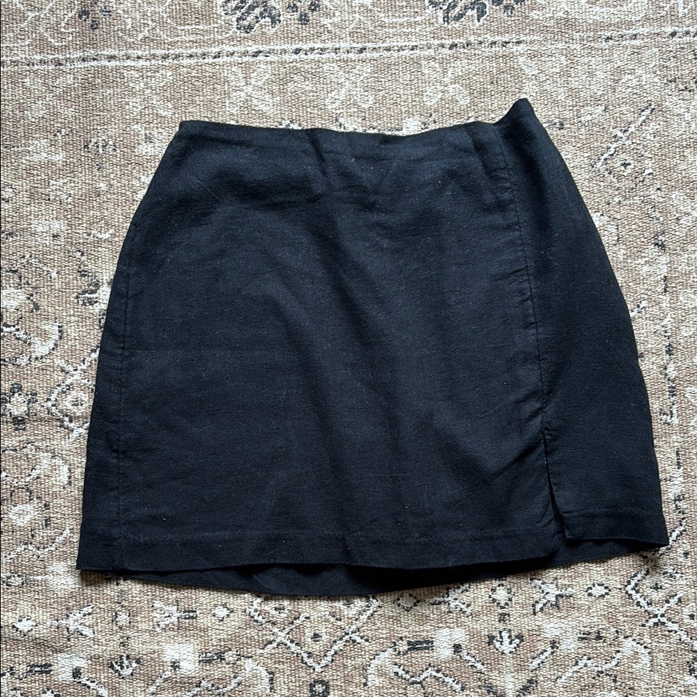 NWT Black Linen Skirt